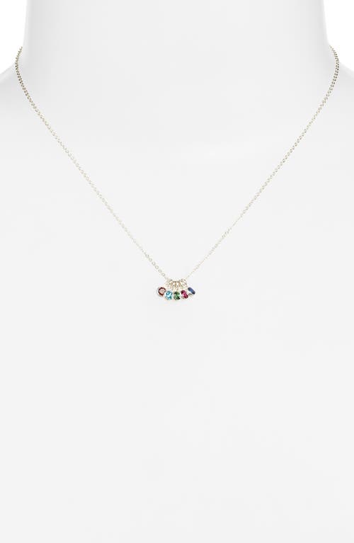 Set & Stones Multi Birthstone Charm Necklace