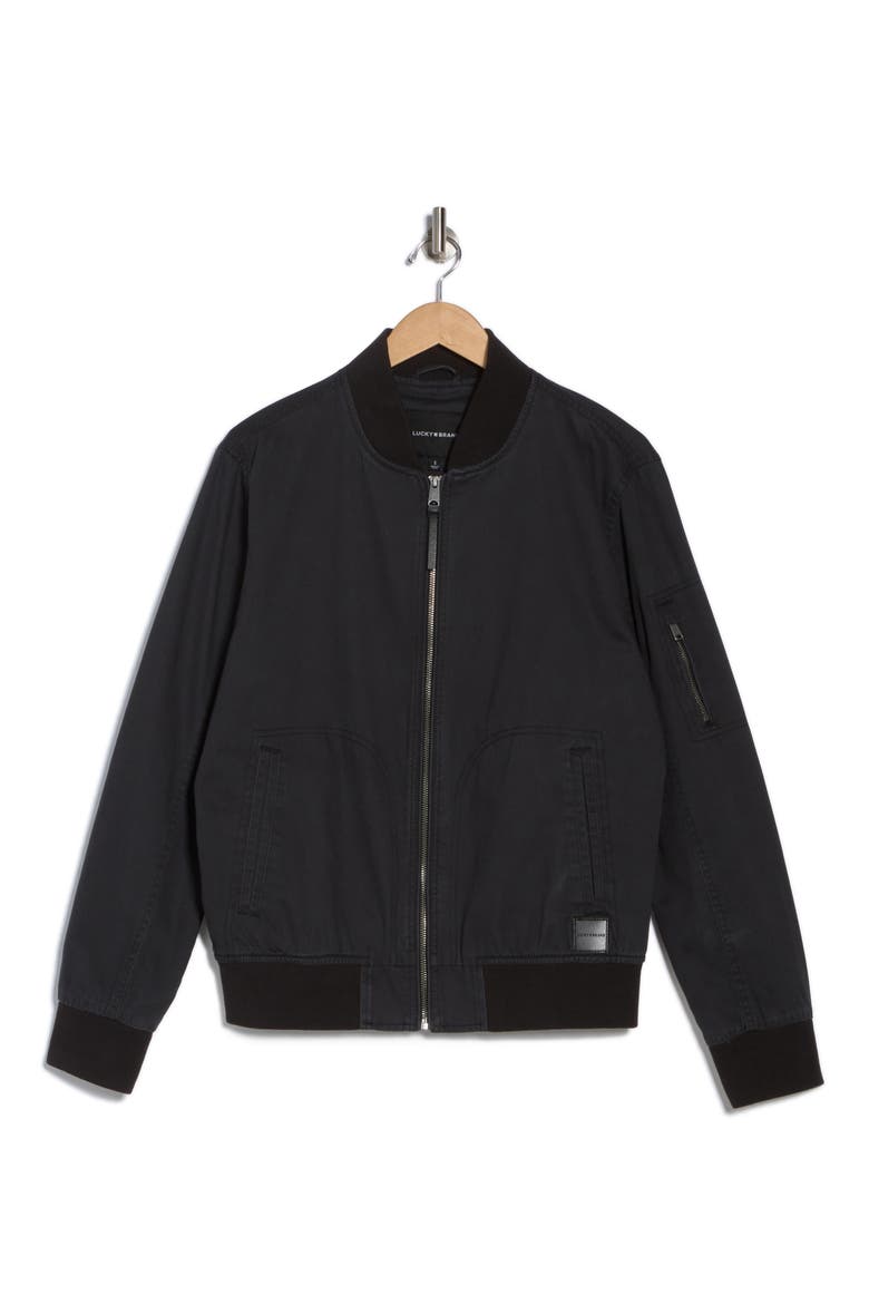 Loyalton Bomber Jacket, Alternate, color, BLACK