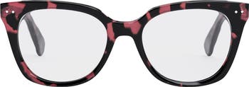 CELINE Thin 2 Dots 52mm Cat Eye Optical Glasses Nordstrom