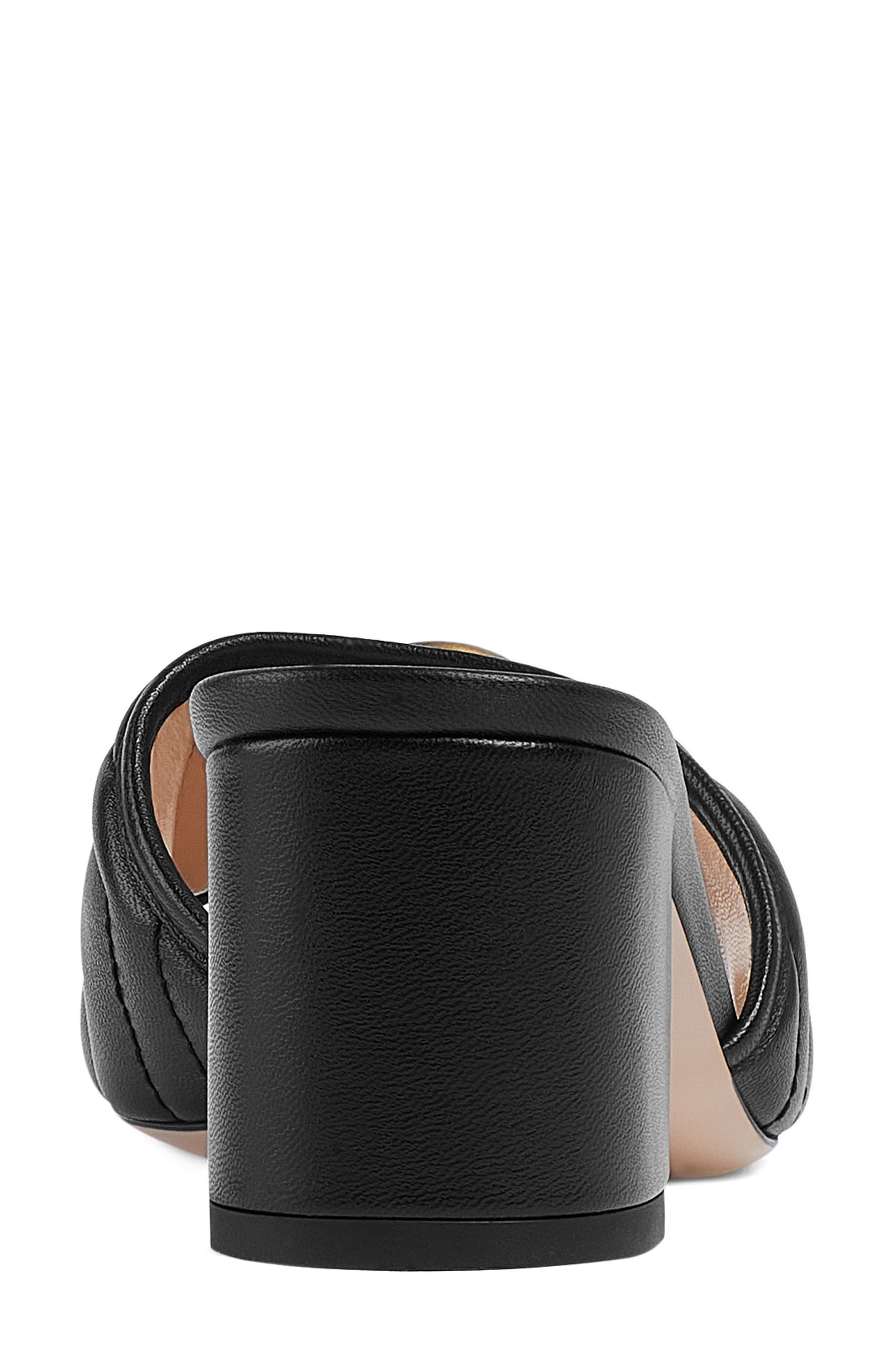 Gucci GG Chevron Matelassé Slide Sandal, Alternate, color, 