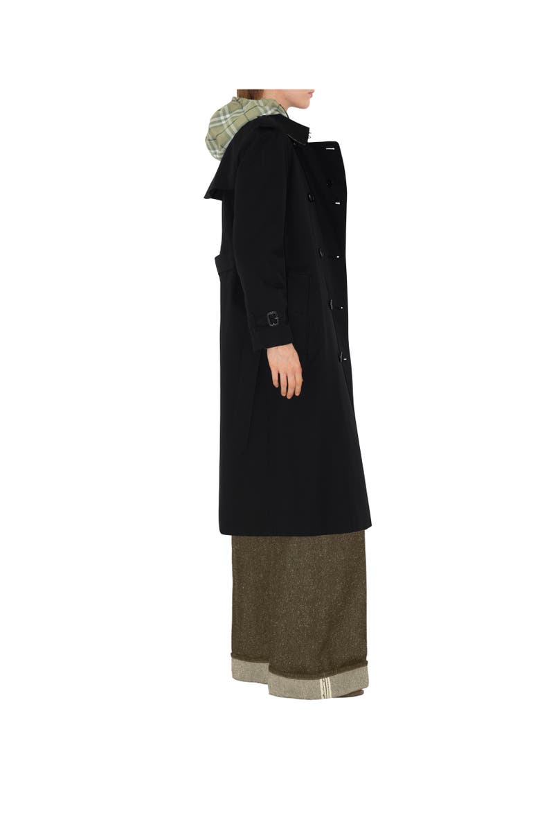 Burberry Long Waterloo Heritage Trench Coat, Alternate, color, Black