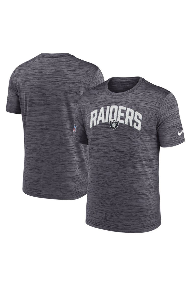 Men's Nike Black Las Vegas Raiders Sideline Velocity Athletic Stack Performance T-Shirt, Main, color, Black