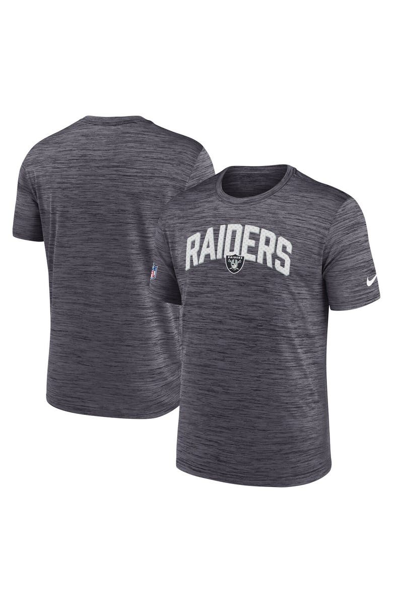 Nike Men's Nike Black Las Vegas Raiders Sideline Velocity Athletic Stack Performance T-Shirt, Main, color, Black