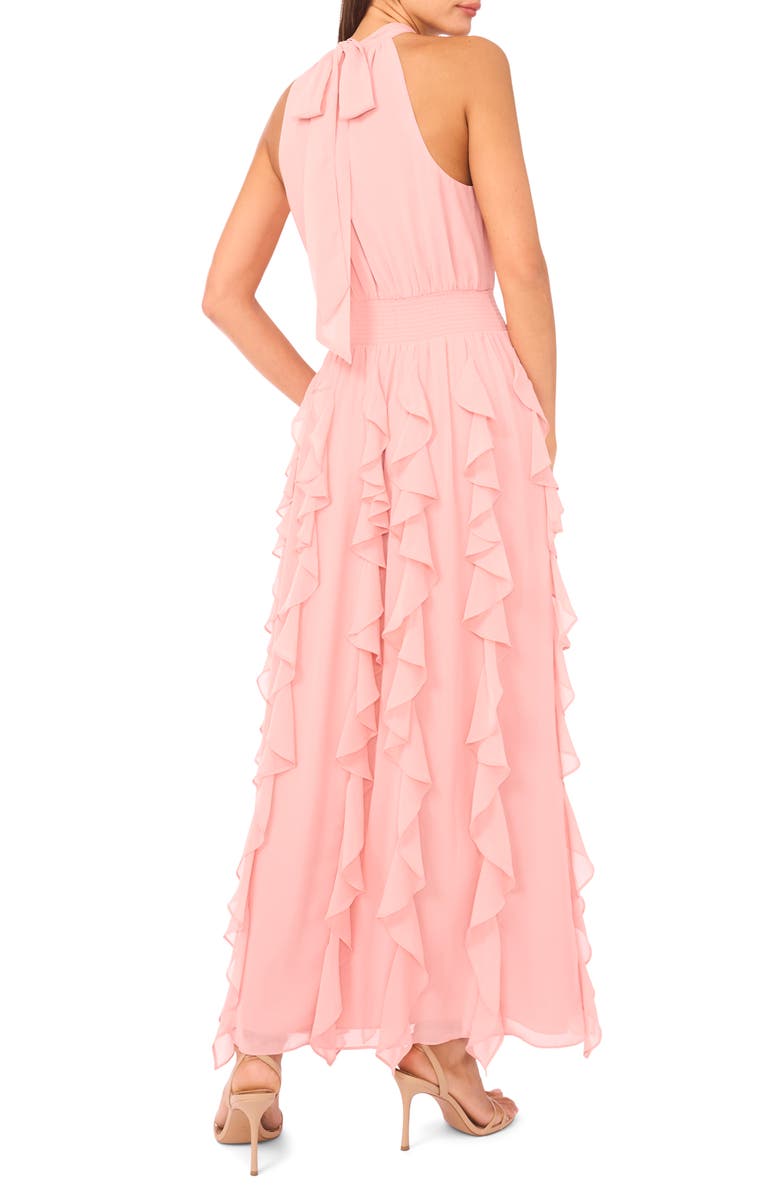 1.STATE Flounce Cascading Maxi Dress, Alternate, color, Pale Blush
