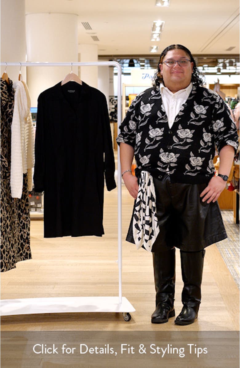 Asher Long Sleeve Cotton Shirtdress, sales video thumbnail