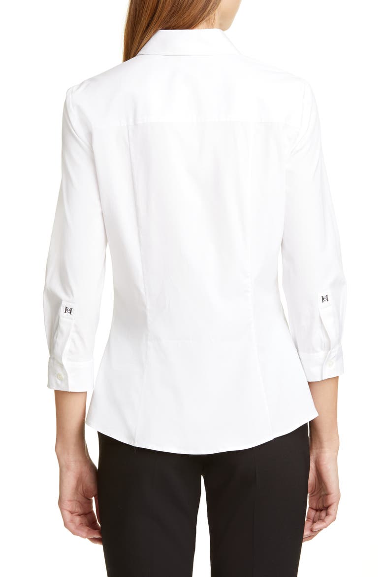 Poplin Shirt, Alternate, color, WHITE