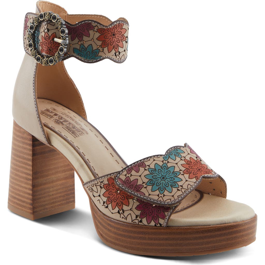 L'artiste By Spring Step Bangles Ankle Strap Platform Sandal