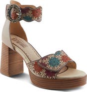 L'Artiste by Spring Step Bangles Ankle Strap Platform Sandal
