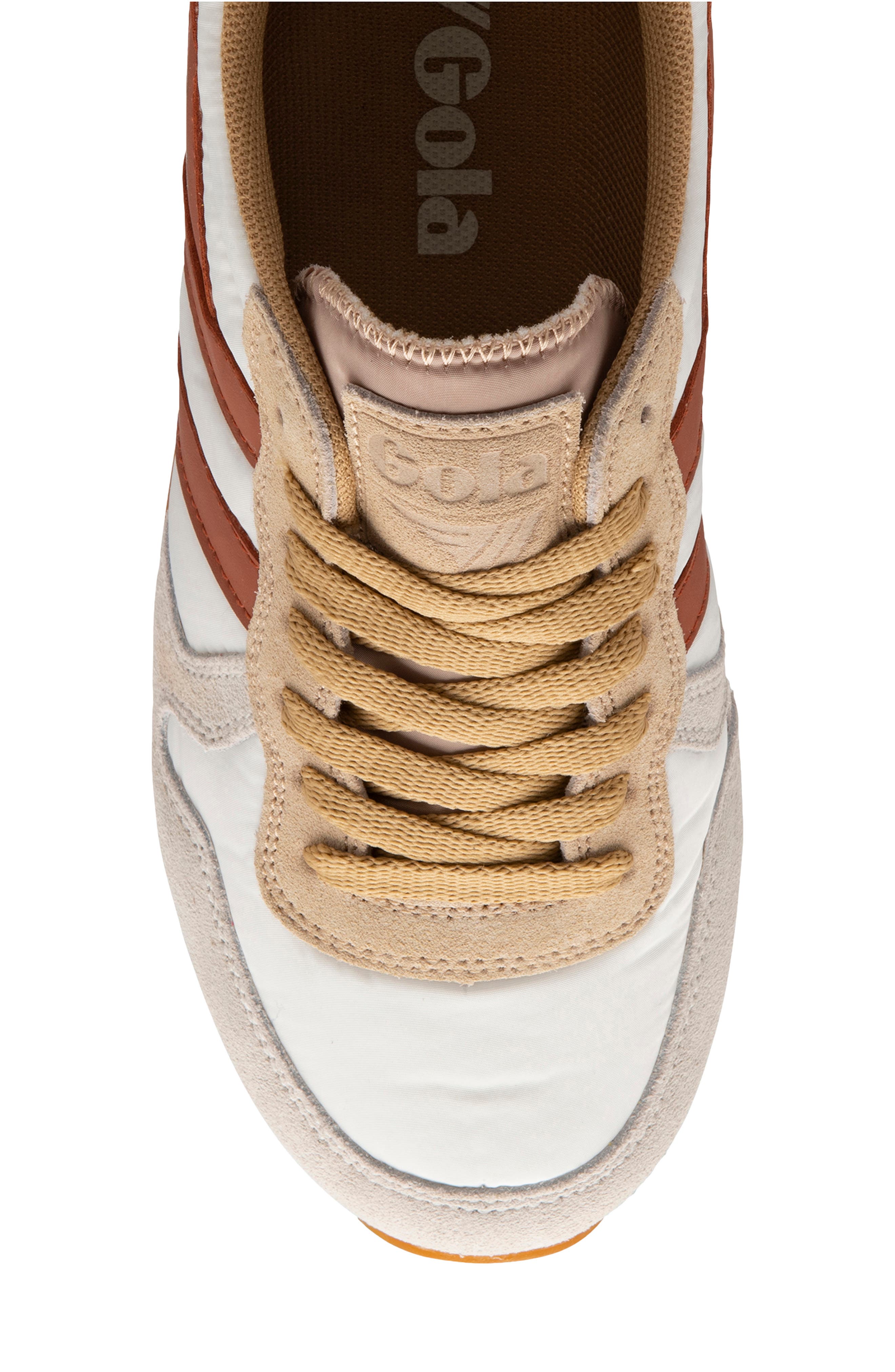 Gola Daytona Chute Sneaker, Alternate, color, Off White/ Oat/ Orange Spice