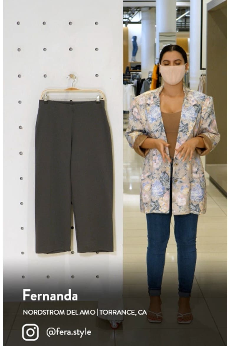High Waist Cropped Straight Leg Pants video