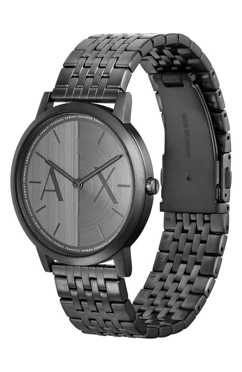 AX Armani Exchange Bracelet Strap Watch, 40mm, Alternate, color, Black