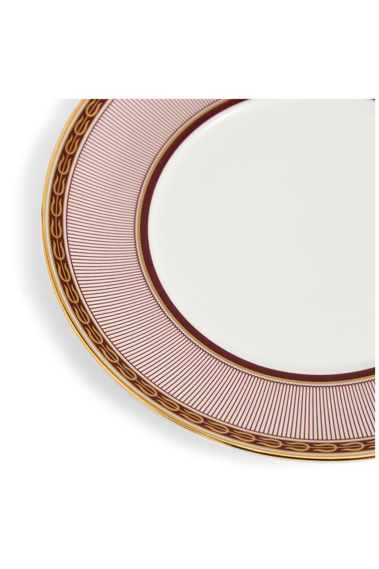Red Splendor 22K Gold Accent Bone China Tea Cup & Saucer, Alternate, color, WHITE MULTI