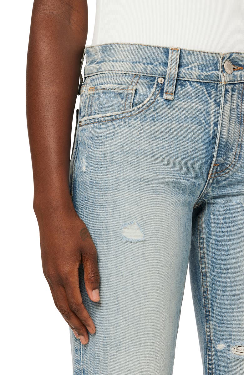 Hudson Jeans Jocelyn Ripped Low Rise Loose Straight Leg Jeans, Alternate, color, 