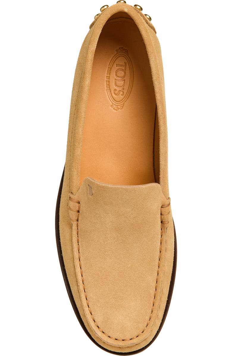 Tod's Stud Detail Slipper Loafer, Alternate, color, Ginger