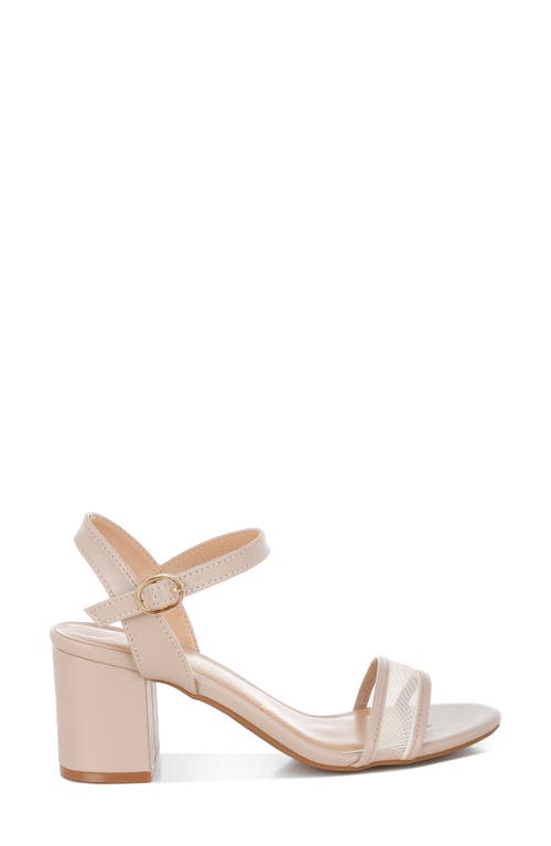 London Rag Orpina Block Heel Sandal In Beige