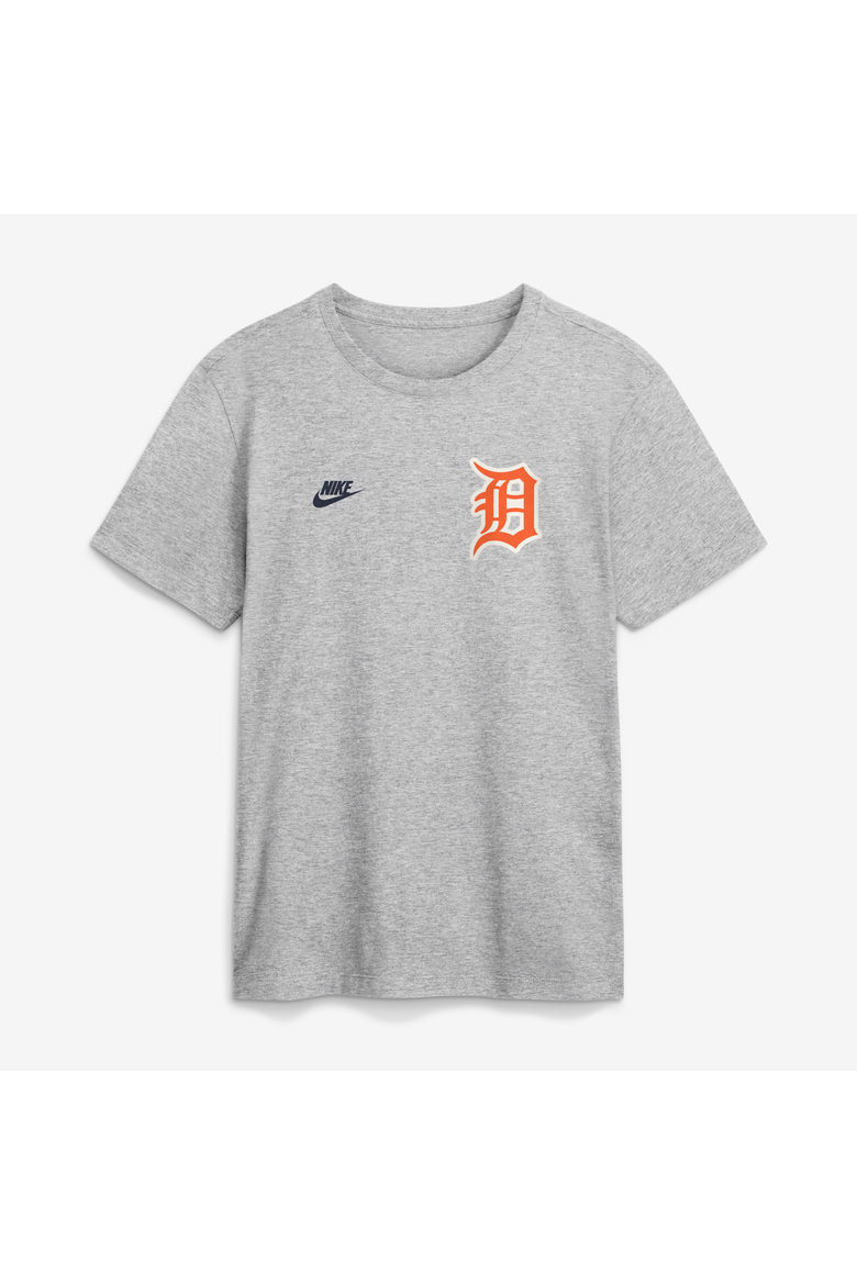 Men's Nike Heather Gray Detroit Tigers Cooperstown 2-Hit T-Shirt, Alternate, color, Heather Gray