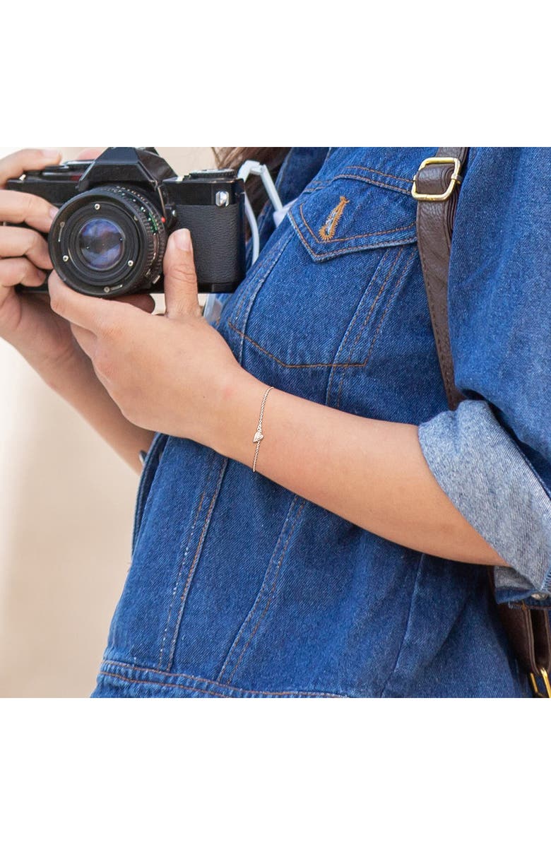 DELMAR Heart Charm Bracelet, Alternate, color, 