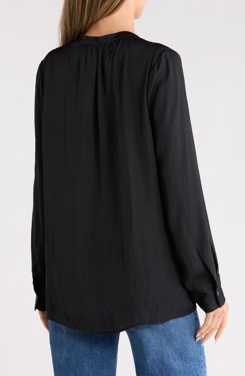 NYDJ Melody Popover Blouse, Alternate, color, Black