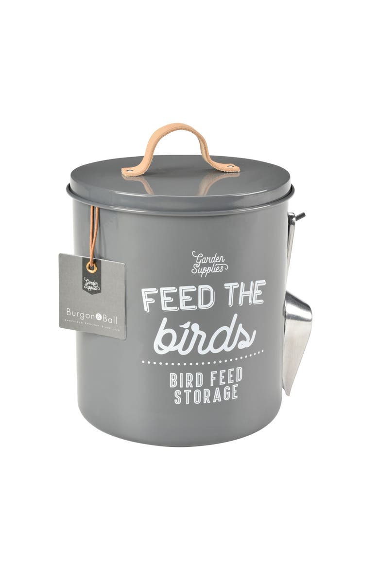 Feed the Birds Tin, Main, color, Charcoal