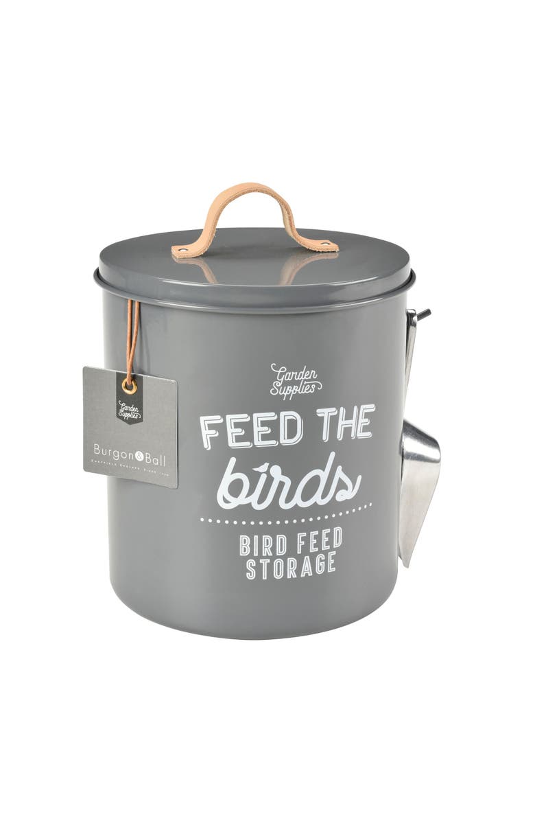 Burgon & Ball Feed the Birds Tin, Main, color, Charcoal