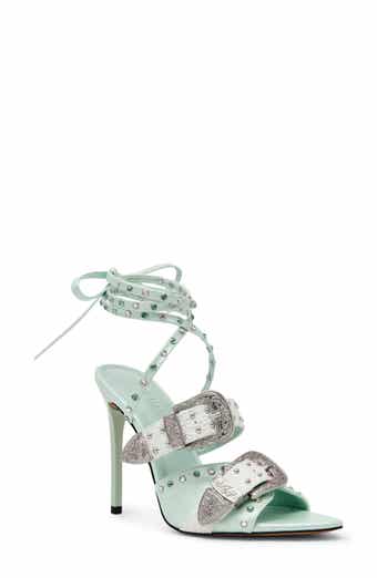 Steve Madden Saddle Embellished Ankle Strap Sandal