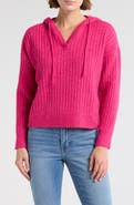 Lucky Brand Hooded Ribbed Sweater