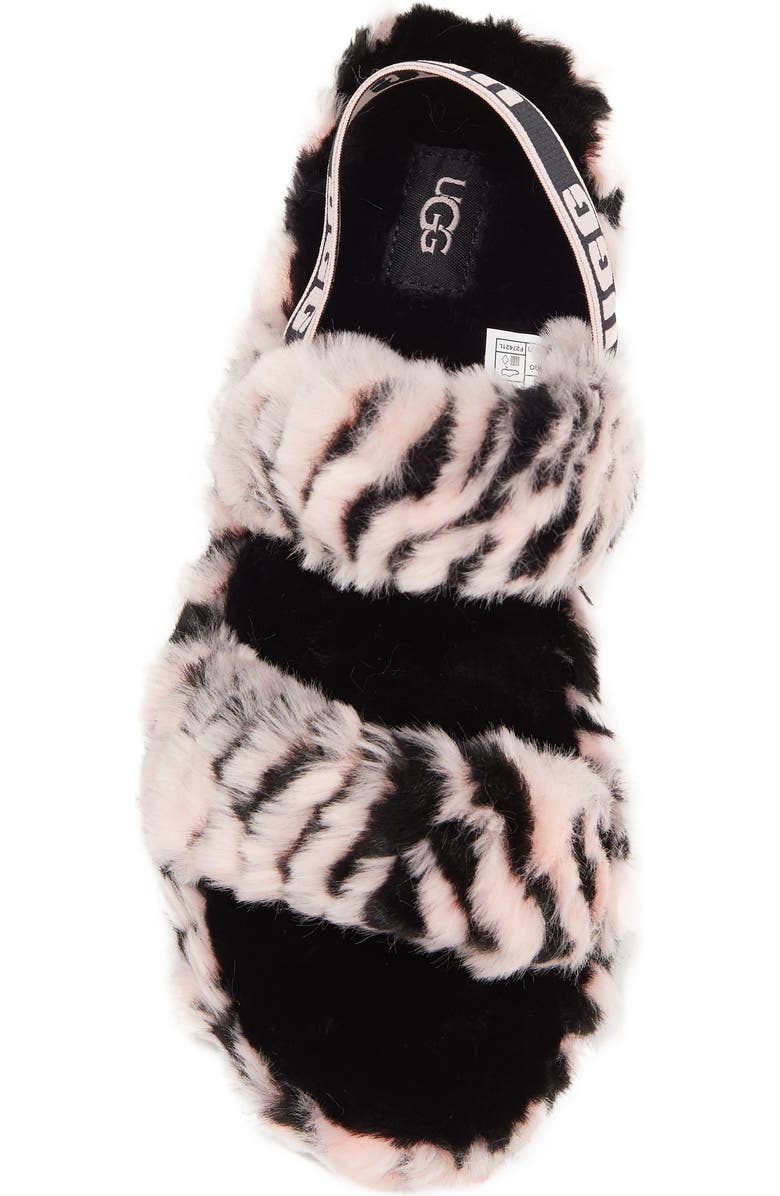 UGG<sup>®</sup> Oh Yeah Tiger Faux Fur Slipper, Alternate, color,