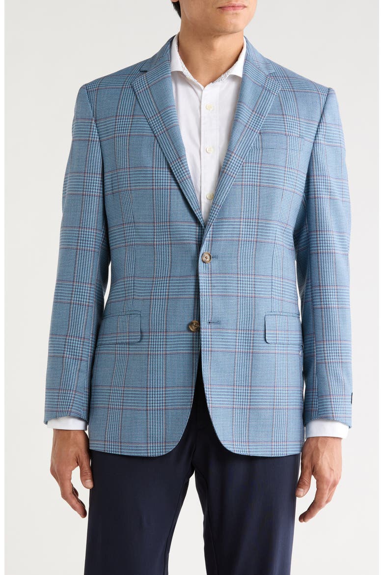 Classic Check Wool Sport Coat, Main, color, LIGHT BLUE MULTI CHECK