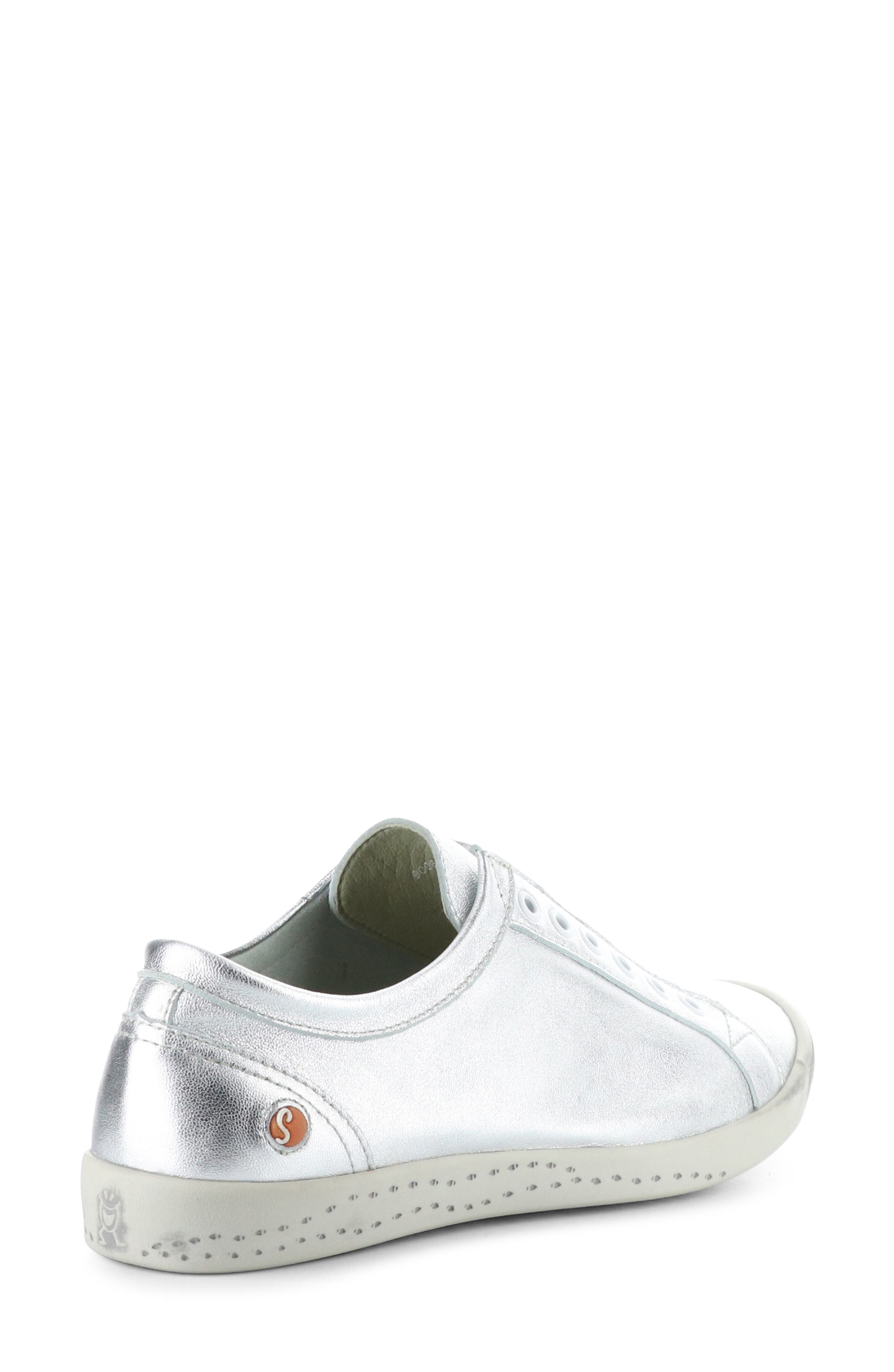 Softinos by Fly London Irit Low Top Sneaker, Alternate, color, Silver