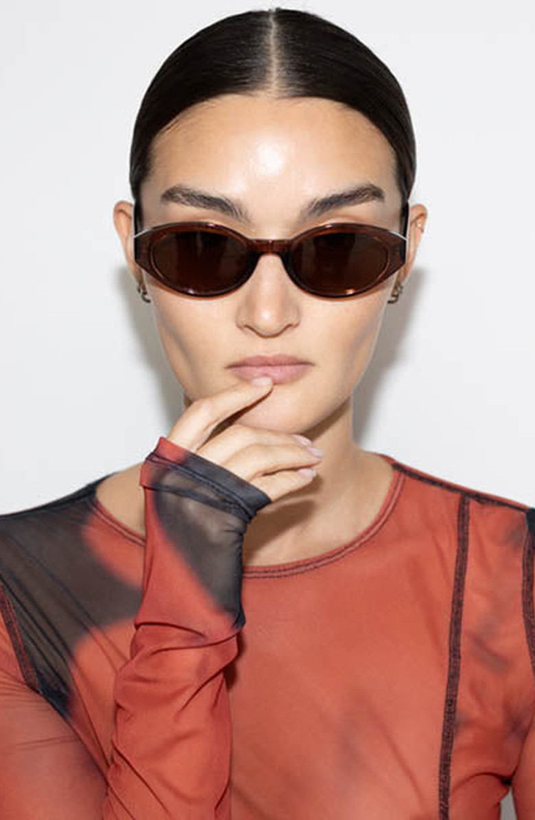Reality Eyewear The Demi Sunglasses, Alternate, color, Mocca