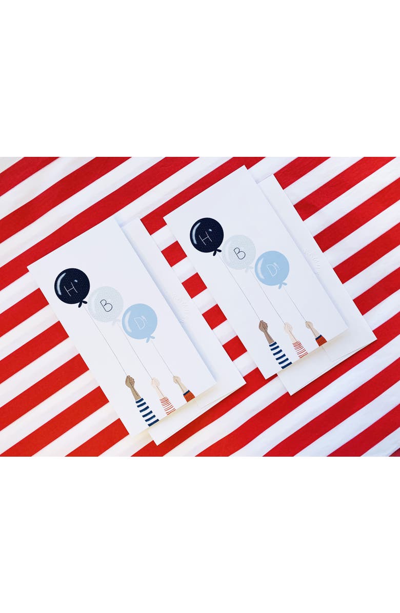 Ramus & Co 2ct Happy Birthday Balloon Greeting Card Pack, Alternate, color, Multi-Pack