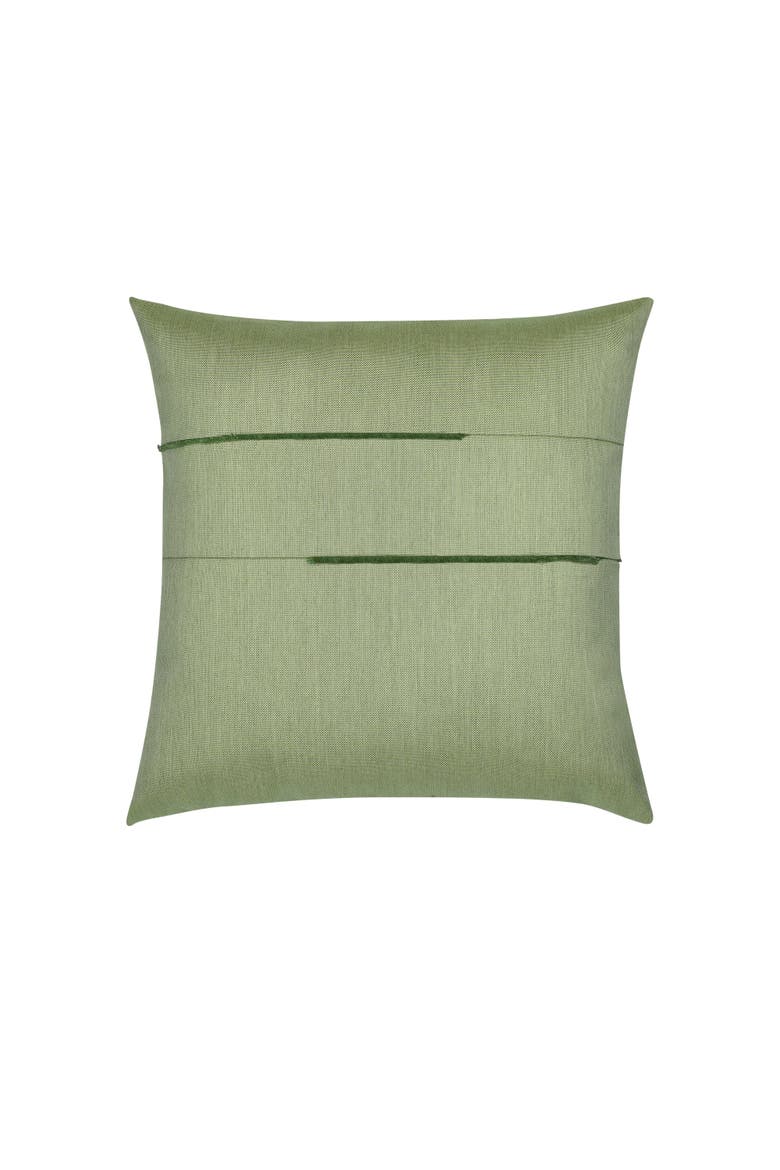 Micro Fringe Square Indoor & Outdoor Square Woven Accent Pillow with chenille accents, Alternate, color, Meadow