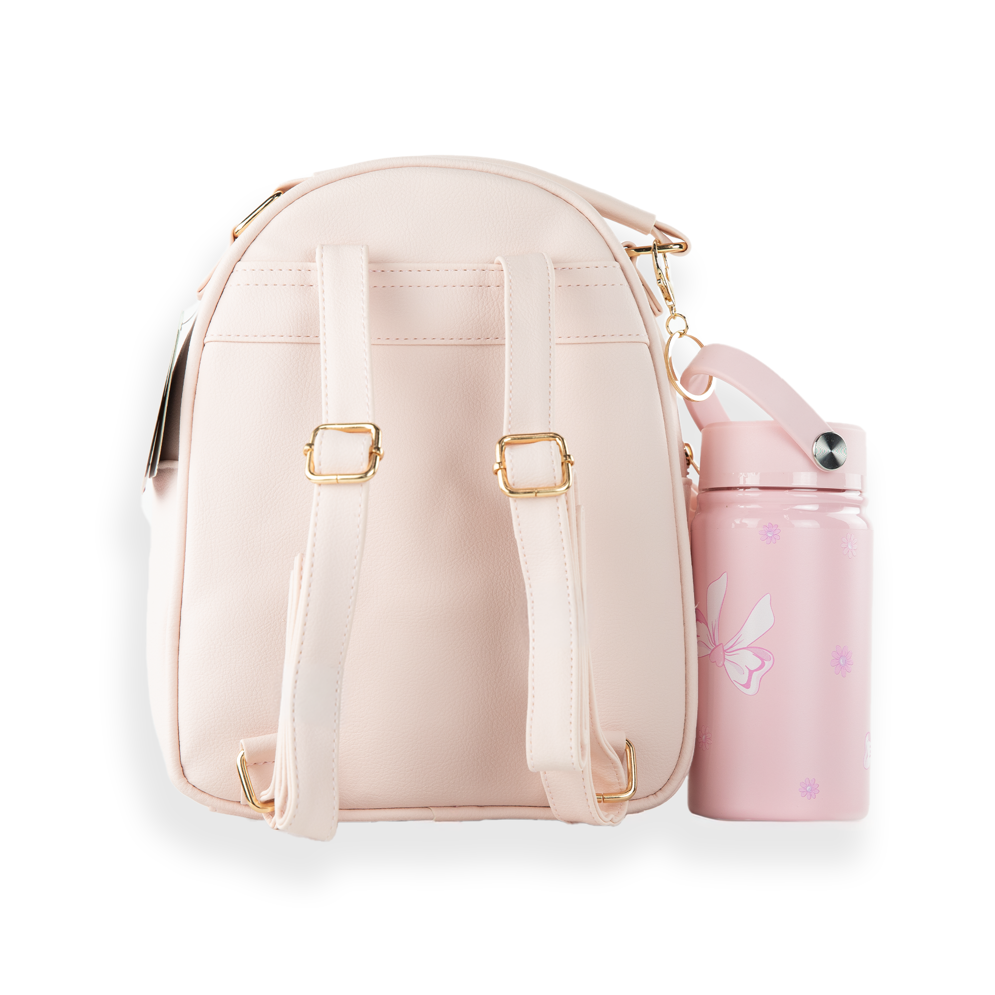 Quilted Bow Mini Backpack Set, Alternate, color, Blush/ Bow Party