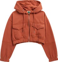 Marci Kids' Zip Up Cotton Blend Hoodie