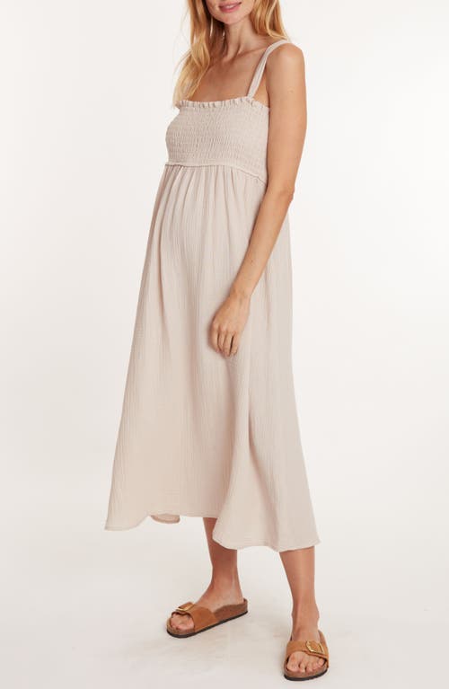Cache Coeur Lola Maternity And Nursing Dress In Neutral