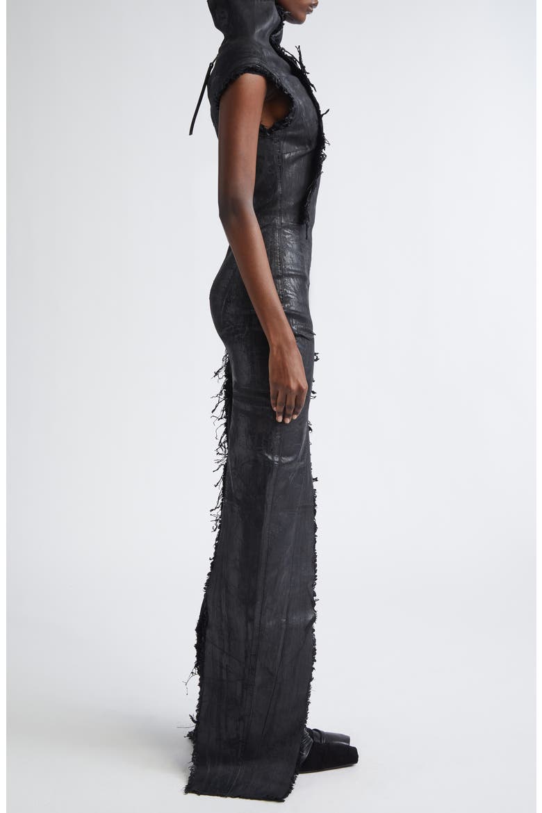 Concordians Etna Megacrust Denim Dress, Alternate, color, BLACK