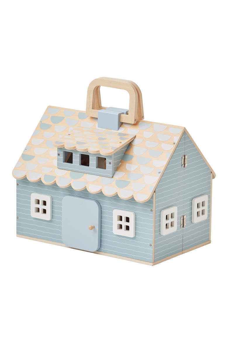 Olivia's World Portable Dollhouse Playset, Main, color, GRAY/ WOOD