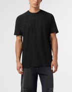 PHILIPP PLEIN Round Neck T-Shirt Jacquard Hexagon Line Men
