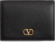 Valentino Garavani VLOGO Leather Bifold French Wallet