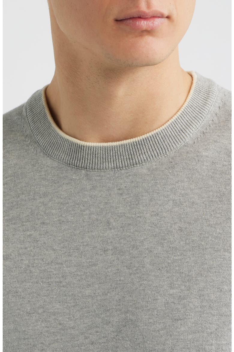 Dan Cotton Sweater, Alternate, color, LIGHT GREY
