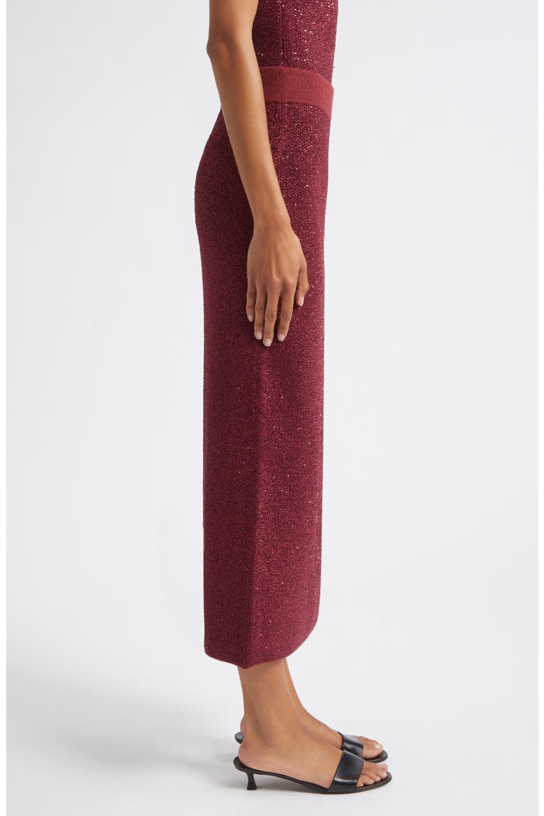 Alisha Sequin Skirt, Alternate, color, OXBLOOD