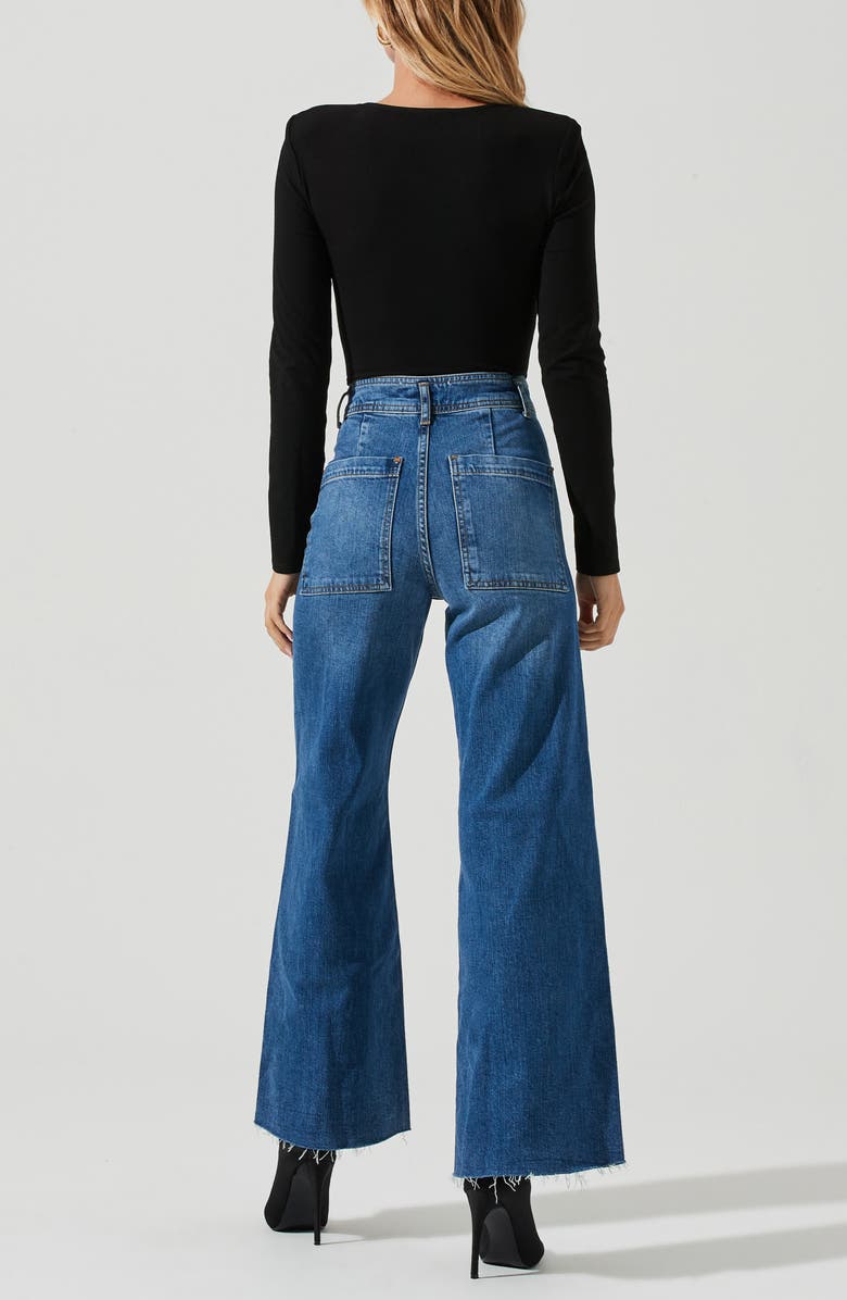 ASTR the Label Cinched Cutout V-Neck Bodysuit, Alternate, color, 