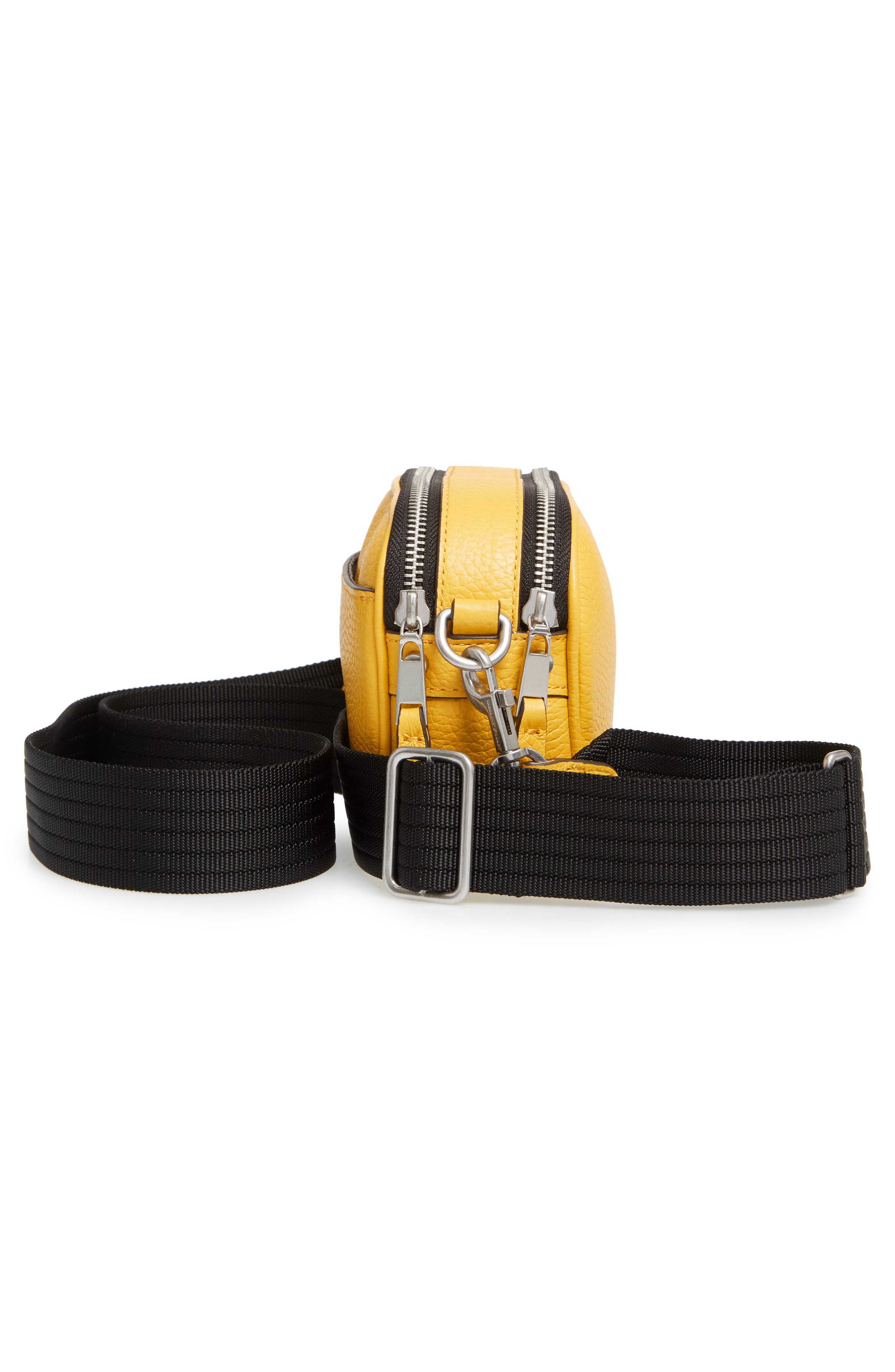 Alex Leather Camera Bag, Alternate, color, YELLOW CITRUS