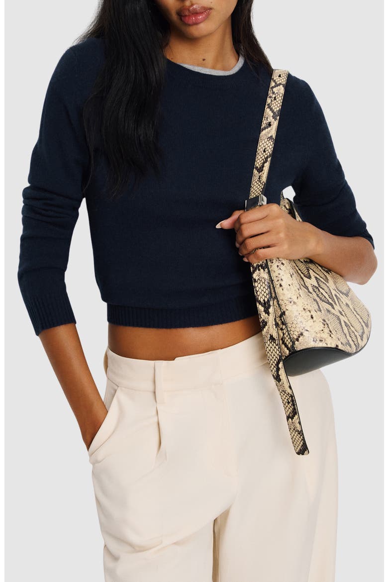 Lian Crewneck Cashmere Sweater, Main, color, NAVY