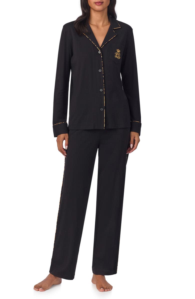 Lauren Ralph Lauren Long Sleeve Pajamas, Main, color, 