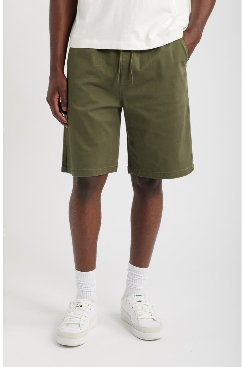 Peninsula Elastic Chino Shorts, Main, color, OLIVE