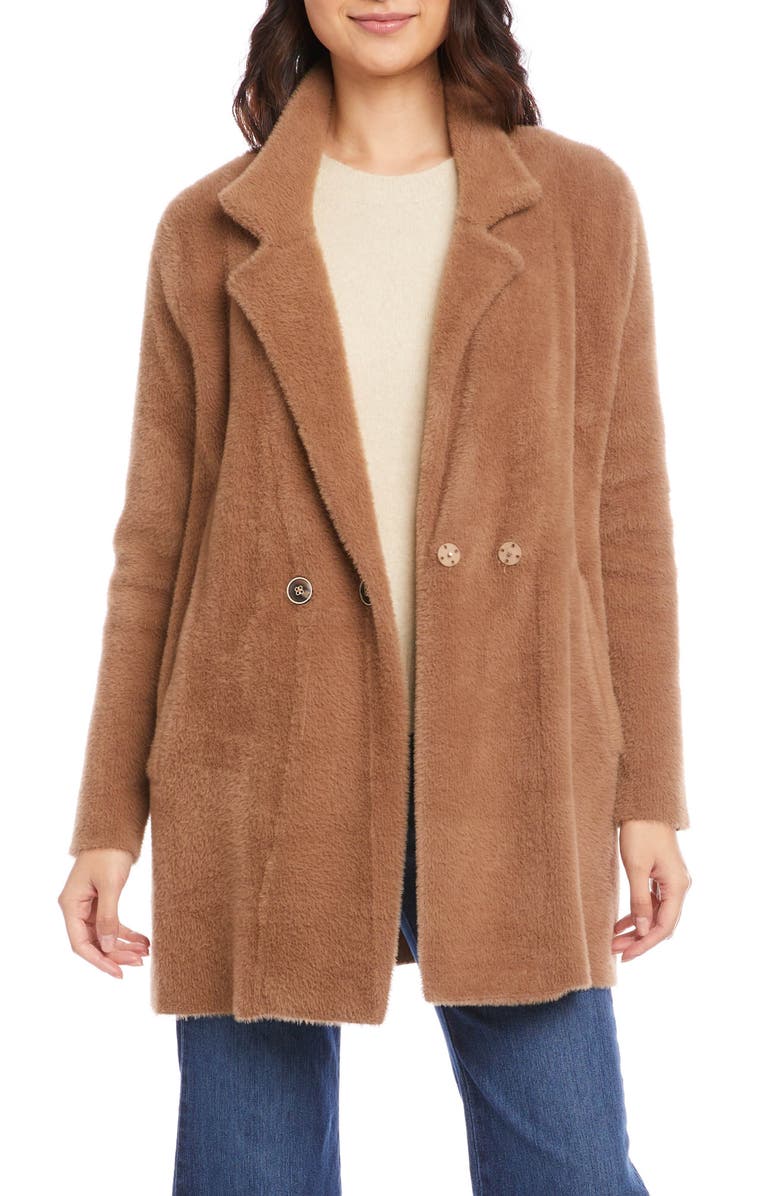 Karen Kane Textured Sweater Coat, Main, color, 