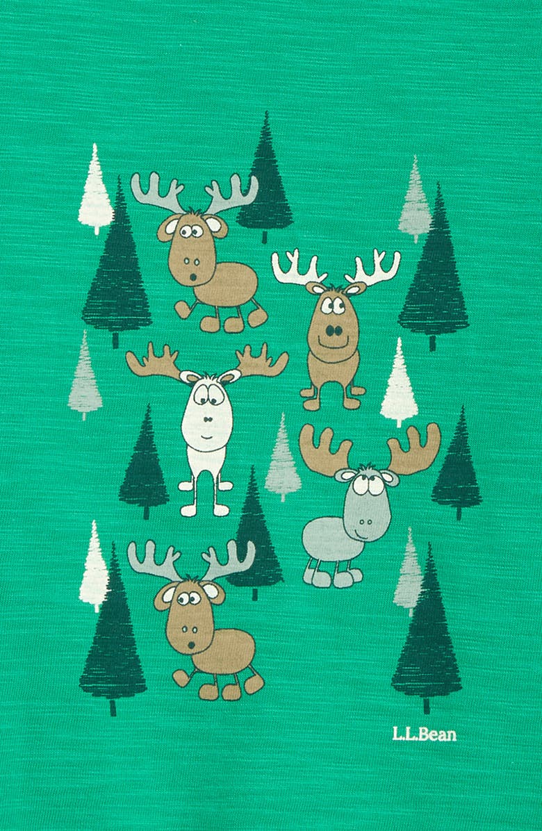 L.L.Bean Kids' Glow in the Dark Graphic Tee, Alternate, color,