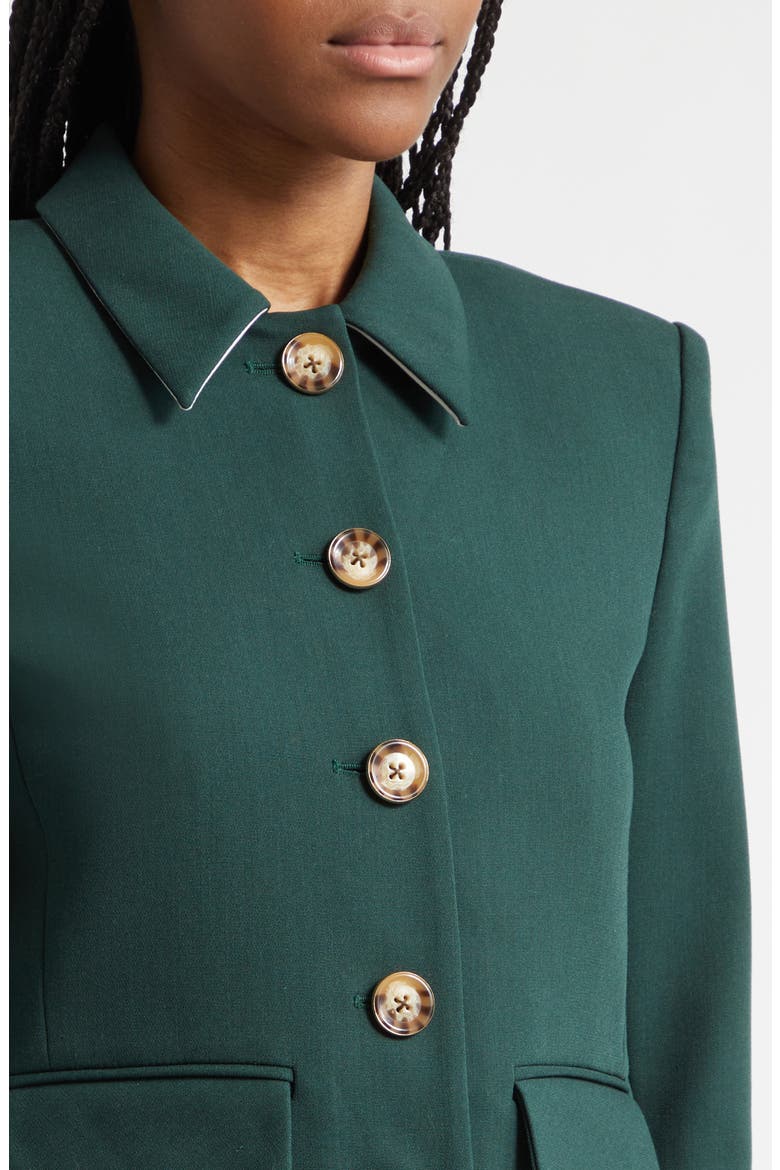 Makayla Crop Jacket, Alternate, color, PINE