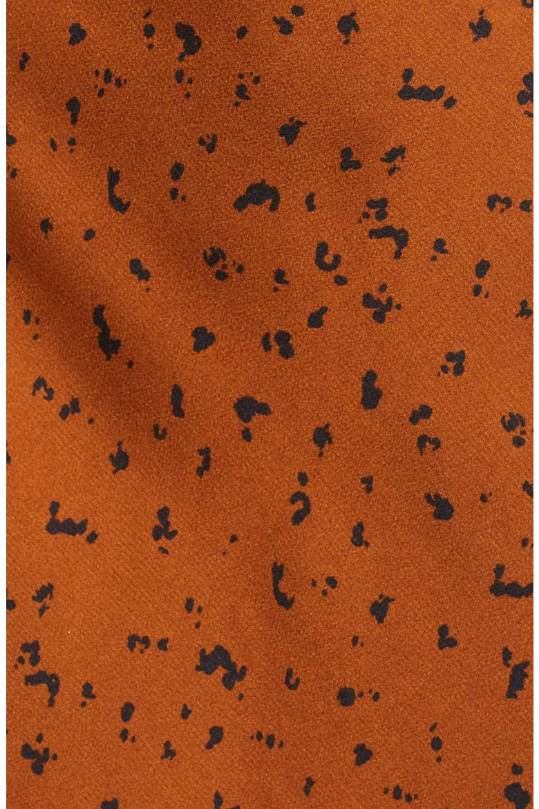 Animal Print Satin Midi Skirt, Alternate, color, BRONZE DOT